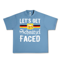 Pebble Blue lets get schnitzel faced men women vintage oktoberfest t shirt Urban Heavy Tee - StudioElite