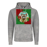 Cloud Rock christmas raccoon Vintage Hoodie - BarkalooDesign
