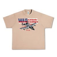 Burro Military Airplane A-10 Warthog American Flag Urban Heavy Tee - StudioElite