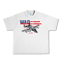 Lunar Rock Military Airplane A-10 Warthog American Flag Urban Heavy Tee - StudioElite