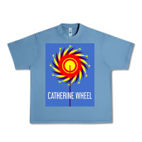 Pebble Blue The Essential Design-(Catherine-Wheel) Urban Heavy Tee - StudioElite