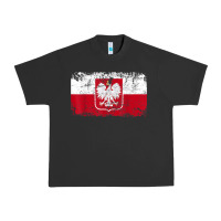Poland Polska Flag Vintage  Men Women Kids  Poland T Shirt Urban Heavy Tee | Teevron