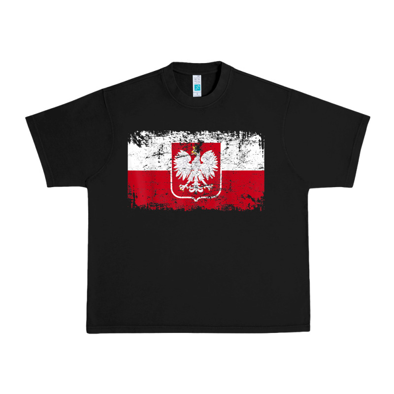 Poland Polska Flag Vintage  Men Women Kids  Poland T Shirt Urban Heavy Tee by StudioElite | Teevron