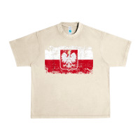 Sandshell poland polska flag vintage  men women kids  poland t shirt Urban Heavy Tee - StudioElite