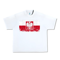 White poland polska flag vintage  men women kids  poland t shirt Urban Heavy Tee - StudioElite