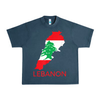Midnight Navy Lebanon Flag Cedar Tree Beirut Lebanese Arabic Arab Islam Urban Heavy Tee - StudioElite