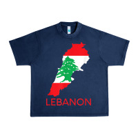 Navy Lebanon Flag Cedar Tree Beirut Lebanese Arabic Arab Islam Urban Heavy Tee - StudioElite
