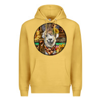 Antique Gold western alpaca Premium Hoodie - BarkalooDesign