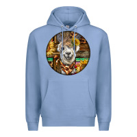 Colony Blue western alpaca Premium Hoodie - BarkalooDesign