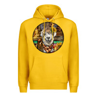 Lemon western alpaca Premium Hoodie - BarkalooDesign
