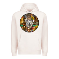 Pale Pink western alpaca Premium Hoodie - BarkalooDesign