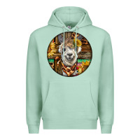 Seafoam western alpaca Premium Hoodie - BarkalooDesign