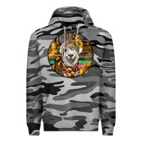 Slate Camo western alpaca Premium Hoodie - BarkalooDesign