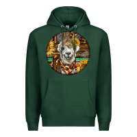 Sports Green western alpaca Premium Hoodie - BarkalooDesign
