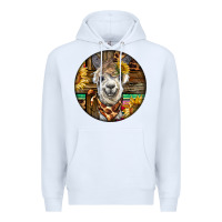 White western alpaca Premium Hoodie - BarkalooDesign