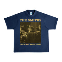 Navy the smiths the world won't listen gift men women Urban Heavy Tee - StudioElite