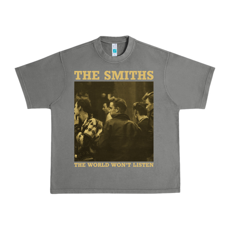 The Smiths The World Won't Listen Gift Men Women Urban Heavy Tee by StudioElite | Teevron