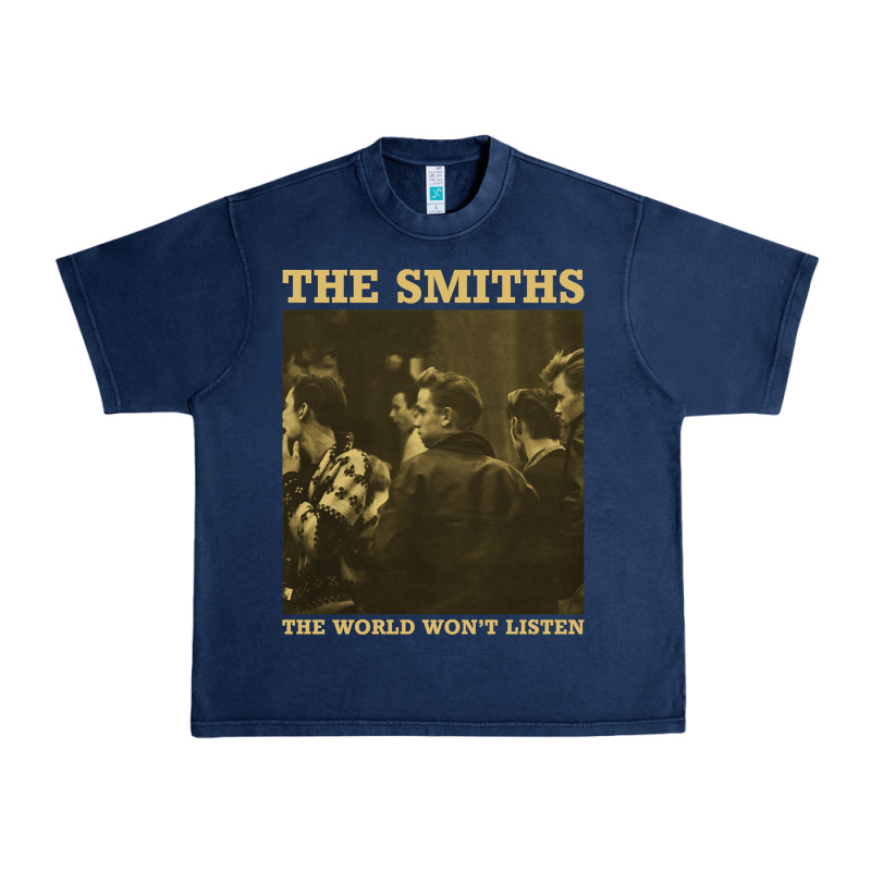 The Smiths The World Won't Listen Gift Men Women Urban Heavy Tee by StudioElite | Teevron