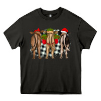 Asphalt christmas heifers back view Heavy Core Tee - RanaPortraitStore