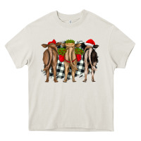 Cream christmas heifers back view Heavy Core Tee - RanaPortraitStore