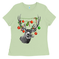Matcha Mule deer with Ladies Tee - LillyAllenDesigns