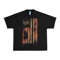 Lamb Of God, Pure American Metal Flag Urban Heavy Tee | Teevron
