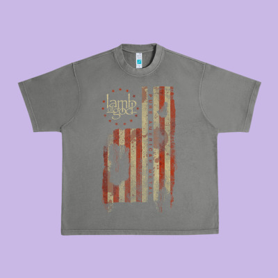 Lamb Of God, Pure American Metal Flag Urban Heavy Tee Designed By Studioelite
