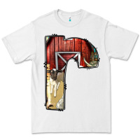 White farm life alphabet lowercase letters r Premium Tee - BundleAndBundleShop