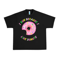 Black i run because i like donuts Urban Heavy Tee - StudioElite