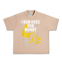 Burro heavy equipment operator i run hoes for money usa flag t shirt Urban Heavy Tee - StudioElite