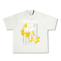 Pistachio heavy equipment operator i run hoes for money usa flag t shirt Urban Heavy Tee - StudioElite