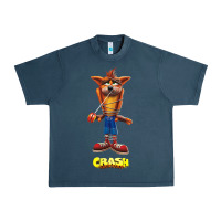 Midnight Navy Crash Bandicoot  Yo Yo Urban Heavy Tee - StudioElite
