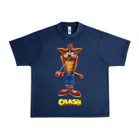 Navy Crash Bandicoot  Yo Yo Urban Heavy Tee - StudioElite