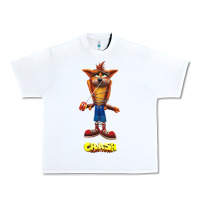 White Crash Bandicoot  Yo Yo Urban Heavy Tee - StudioElite