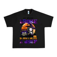 Black my broom broke so now i drive a j.e.e.p witch halloween t shirt Urban Heavy Tee - StudioElite
