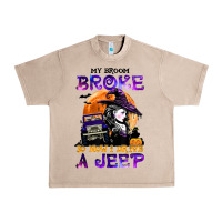 French Oak my broom broke so now i drive a j.e.e.p witch halloween t shirt Urban Heavy Tee - StudioElite