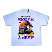 Grape Ice my broom broke so now i drive a j.e.e.p witch halloween t shirt Urban Heavy Tee - StudioElite
