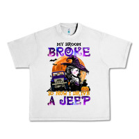 Lunar Rock my broom broke so now i drive a j.e.e.p witch halloween t shirt Urban Heavy Tee - StudioElite