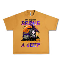 My Broom Broke So Now I Drive A J.e.e.p Witch Halloween T Shirt Urban Heavy Tee | Teevron