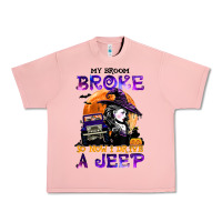 Salmon my broom broke so now i drive a j.e.e.p witch halloween t shirt Urban Heavy Tee - StudioElite