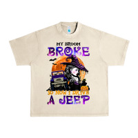 Sandshell my broom broke so now i drive a j.e.e.p witch halloween t shirt Urban Heavy Tee - StudioElite