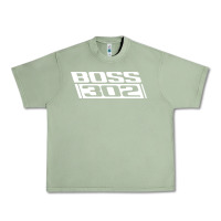 Oil Green boss 302 (white) Urban Heavy Tee - StudioElite