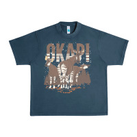 Midnight Navy okapi t  shirt wildlife okapi lover africa safari zoo animal okapi t Urban Heavy Tee - StudioElite