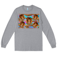 Heather Grey lion Long Sleeve Tee - Artiststas