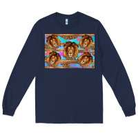 Navy lion Long Sleeve Tee - Artiststas