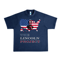 Navy the lincoln project save usa abraham lincoln american flag t shirt Urban Heavy Tee - StudioElite