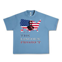 Pebble Blue the lincoln project save usa abraham lincoln american flag t shirt Urban Heavy Tee - StudioElite