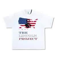 White the lincoln project save usa abraham lincoln american flag t shirt Urban Heavy Tee - StudioElite