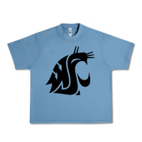 Pebble Blue washington state cougars football Urban Heavy Tee - StudioElite