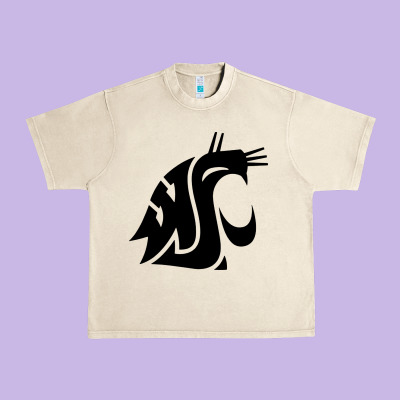 Washington State Cougars Football Urban Heavy Tee Designed By Studioelite
